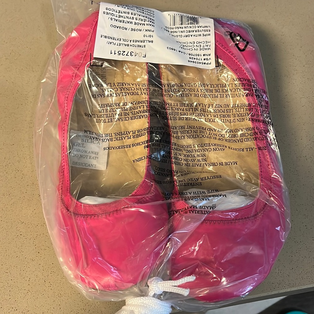 Brand new! Hot pink stretch flats!